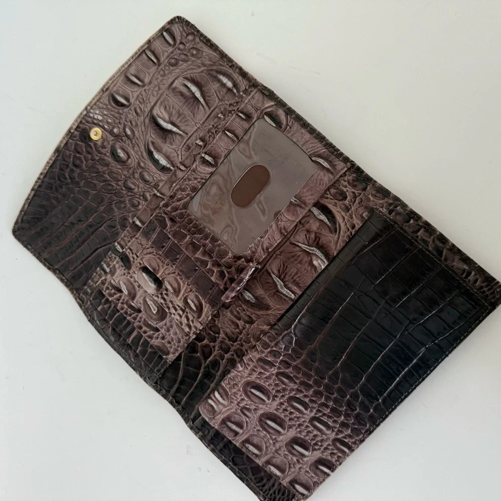 Brahmin Modern Checkbook Melbourne Leather Wallet